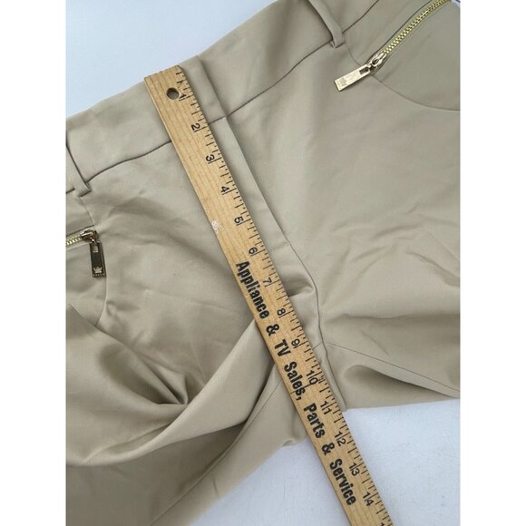 NWT Women's Chaus NY Crop Khaki Pants Zipper Pockets Mid Rise Size 6 - Picture 11 of 13